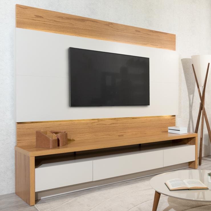 Rack e Painel Colonia Cinamono